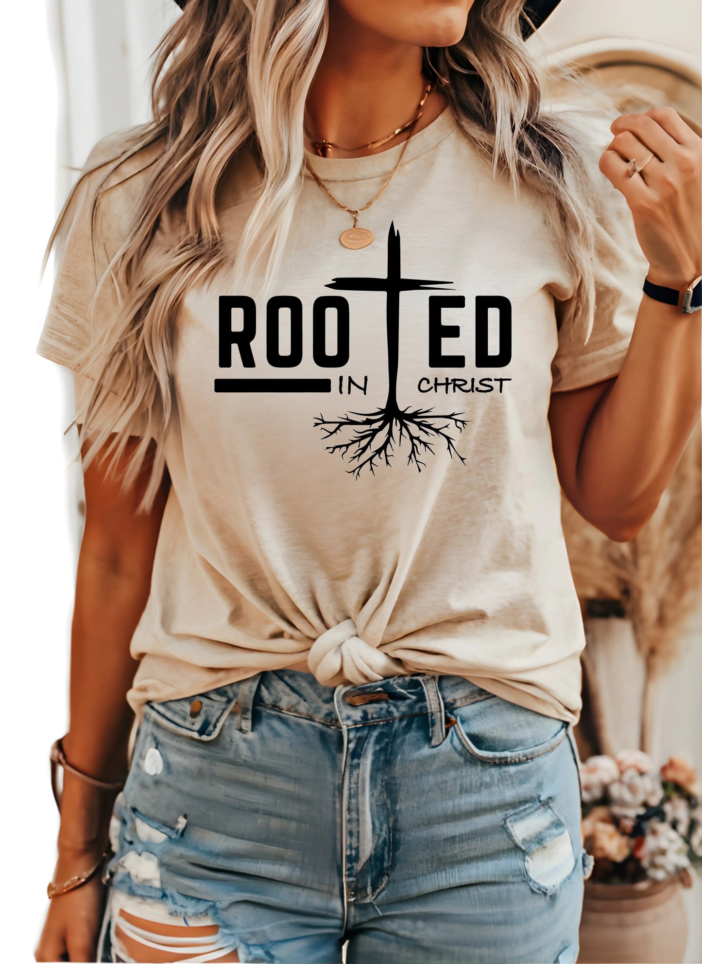 Rooted in Christ Christian Shirt