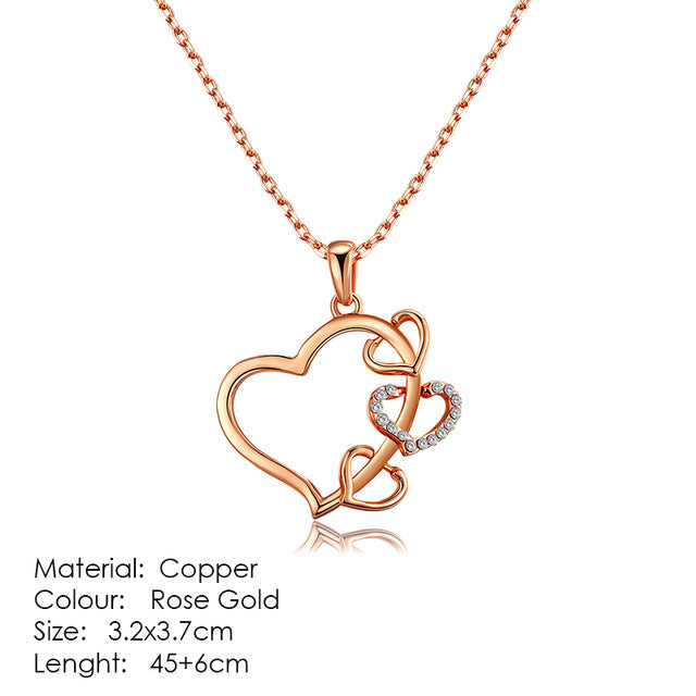 Heart-shaped pendant necklace