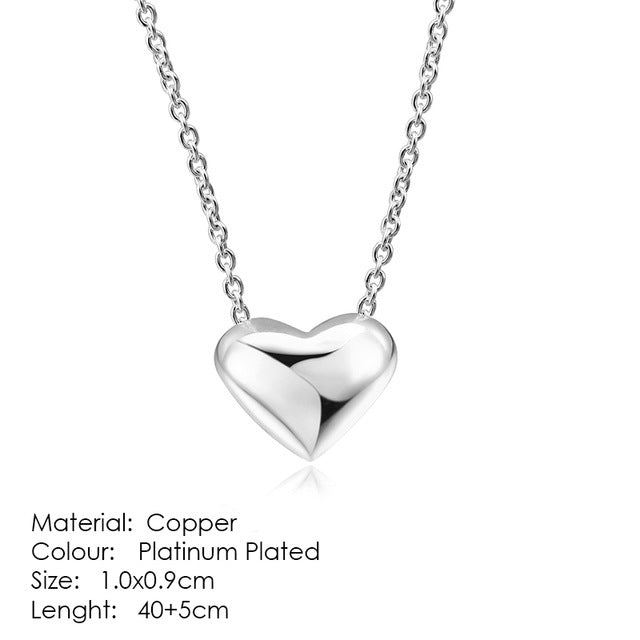 Heart-shaped pendant necklace