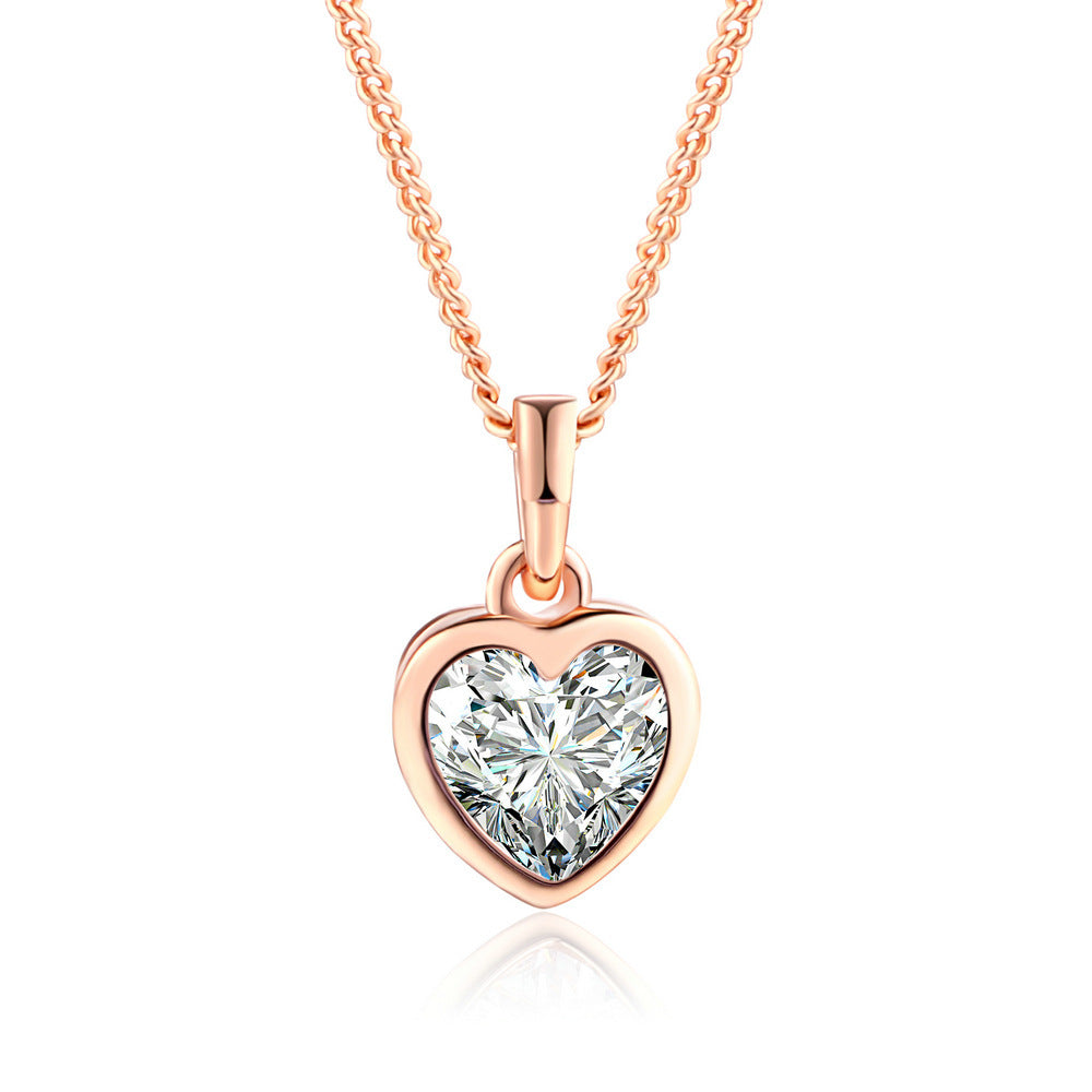 Heart-shaped pendant necklace