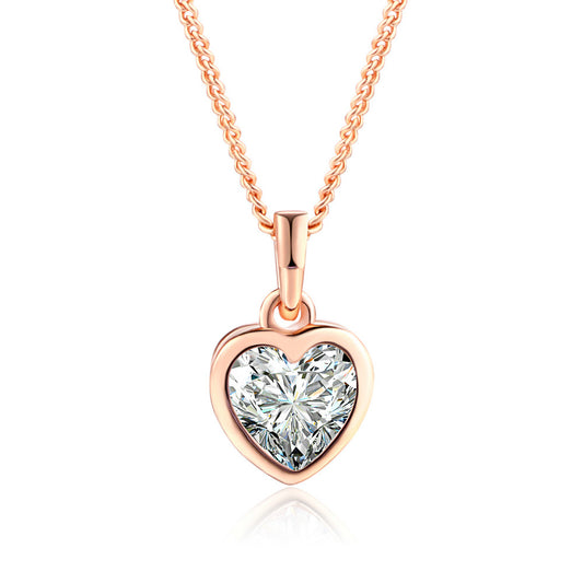 Heart-shaped pendant necklace