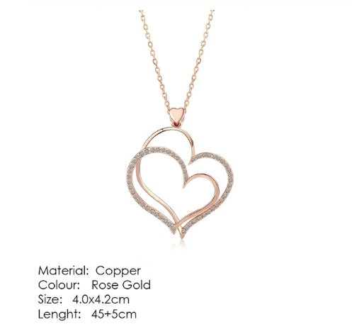 Heart-shaped pendant necklace