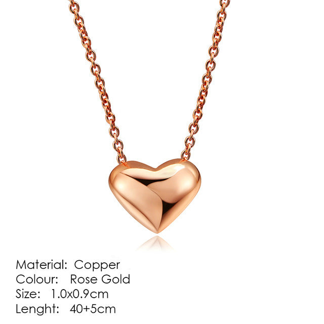 Heart-shaped pendant necklace