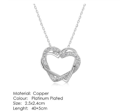 Heart-shaped pendant necklace