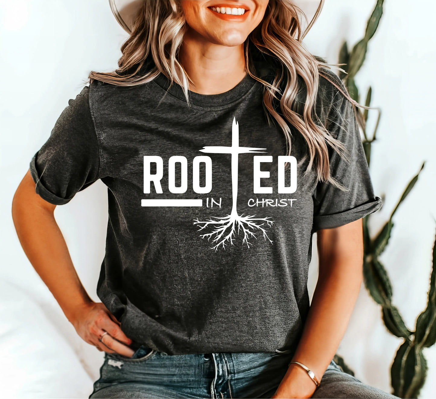 Rooted in Christ Christian Shirt