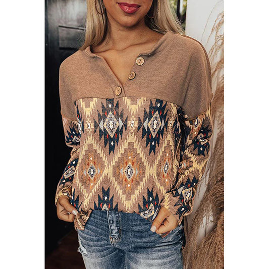 Ethnic Style Long Sleeve Shirt