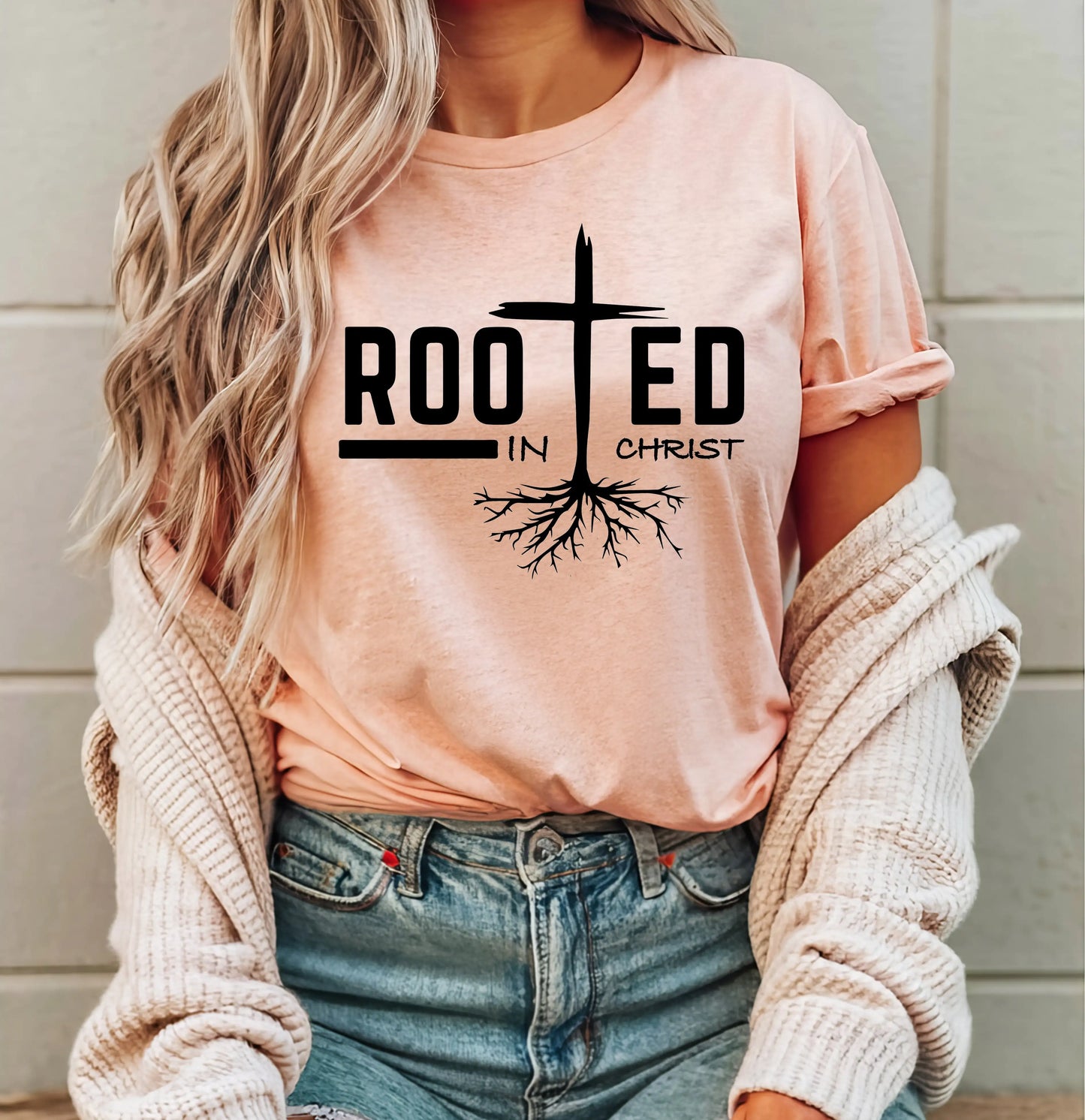 Rooted in Christ Christian Shirt